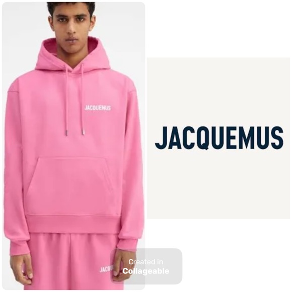 ‼️WOW‼️JAQUEMUS LE Cozy Pink Sweat SHIRT with HOOD‼️ NWOT. - Picture 1 of 10